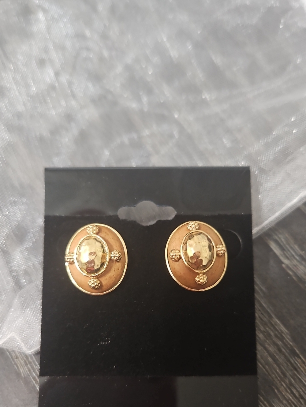 Capucine De Wulf Hammered Gold Earrings